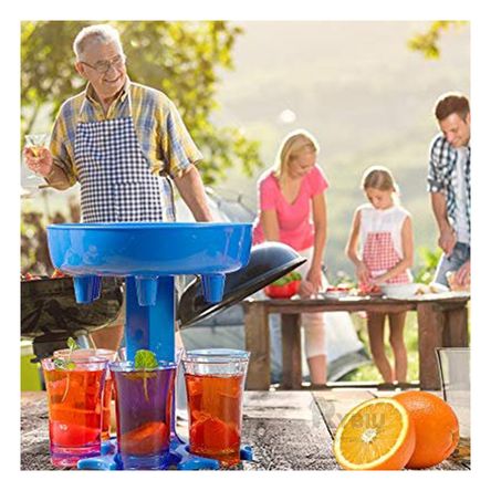 Dispensador de Copas de Shot 6 Porciones en Color Celeste