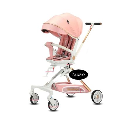 Coche Paseo ebaby Minako II de Lujo Rosa