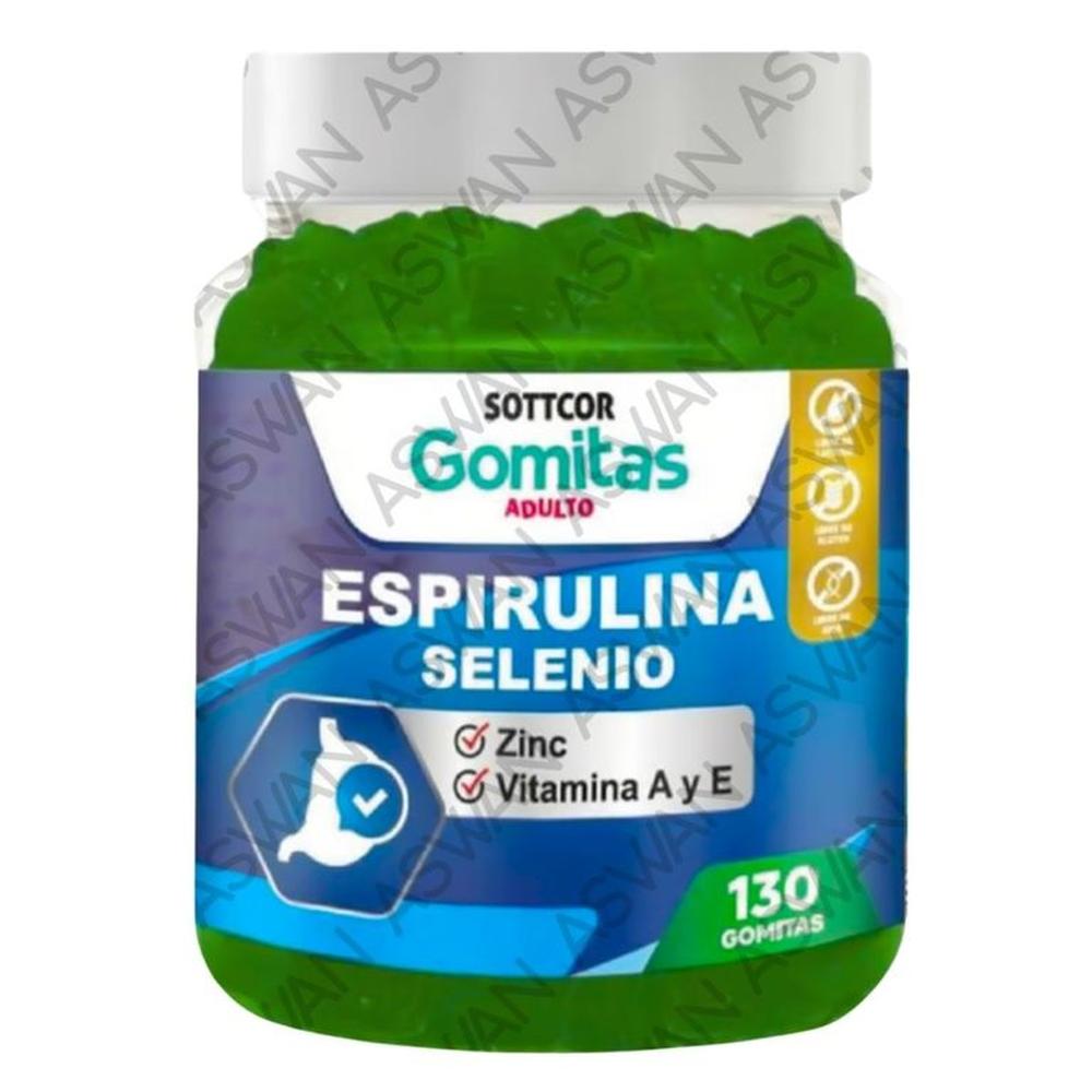 GOMITAS DE ESPIRULINA PARA ADULTOS 130 UNIDADES SOTTCOR 100GR GOMITAS DE ESPIRULINA PARA ADULTOS 130 UNIDADES SOTTCOR 100GR