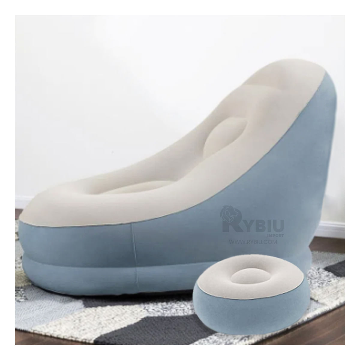 Sofa Ligero y Plegable en Color Gris Azulado Y+Agendita