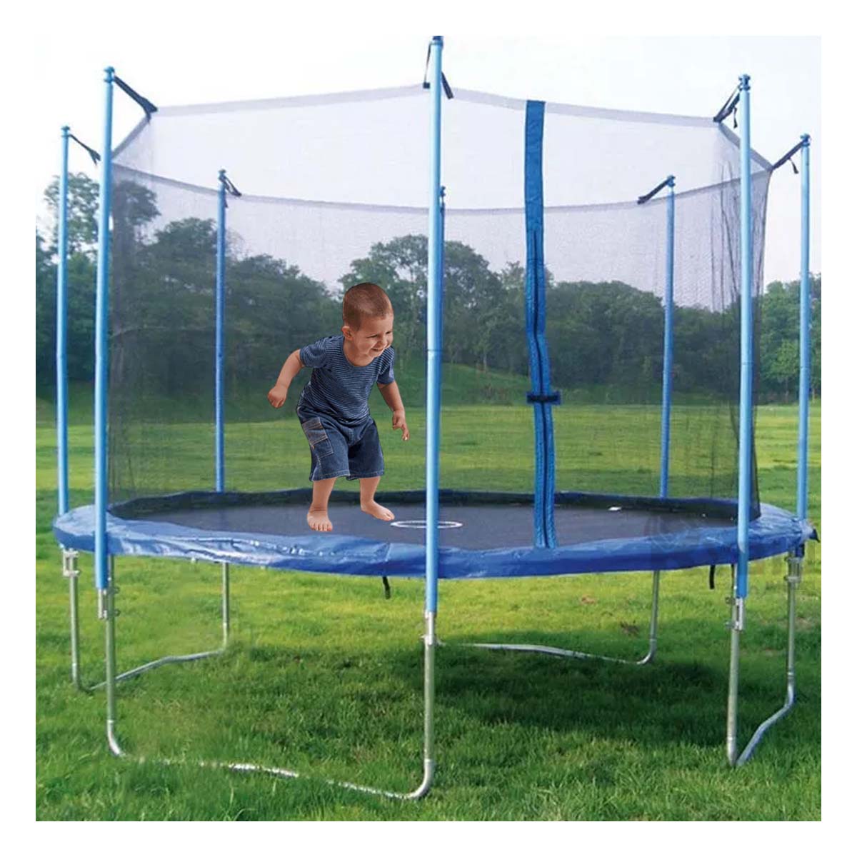 Cama Saltarin con Red Seguridad en Azul Y+Agendita