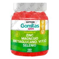 GOMITAS DE ZINC MAGNESIO VITC Y SELENIO 130 UNIDADES SOTTCOR 100GR