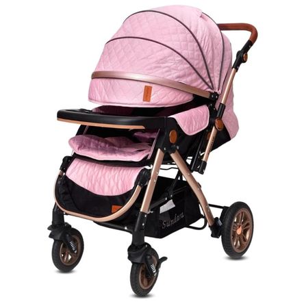 Coche Cuna De Lujo ebaby Sweet Sunday Rosa