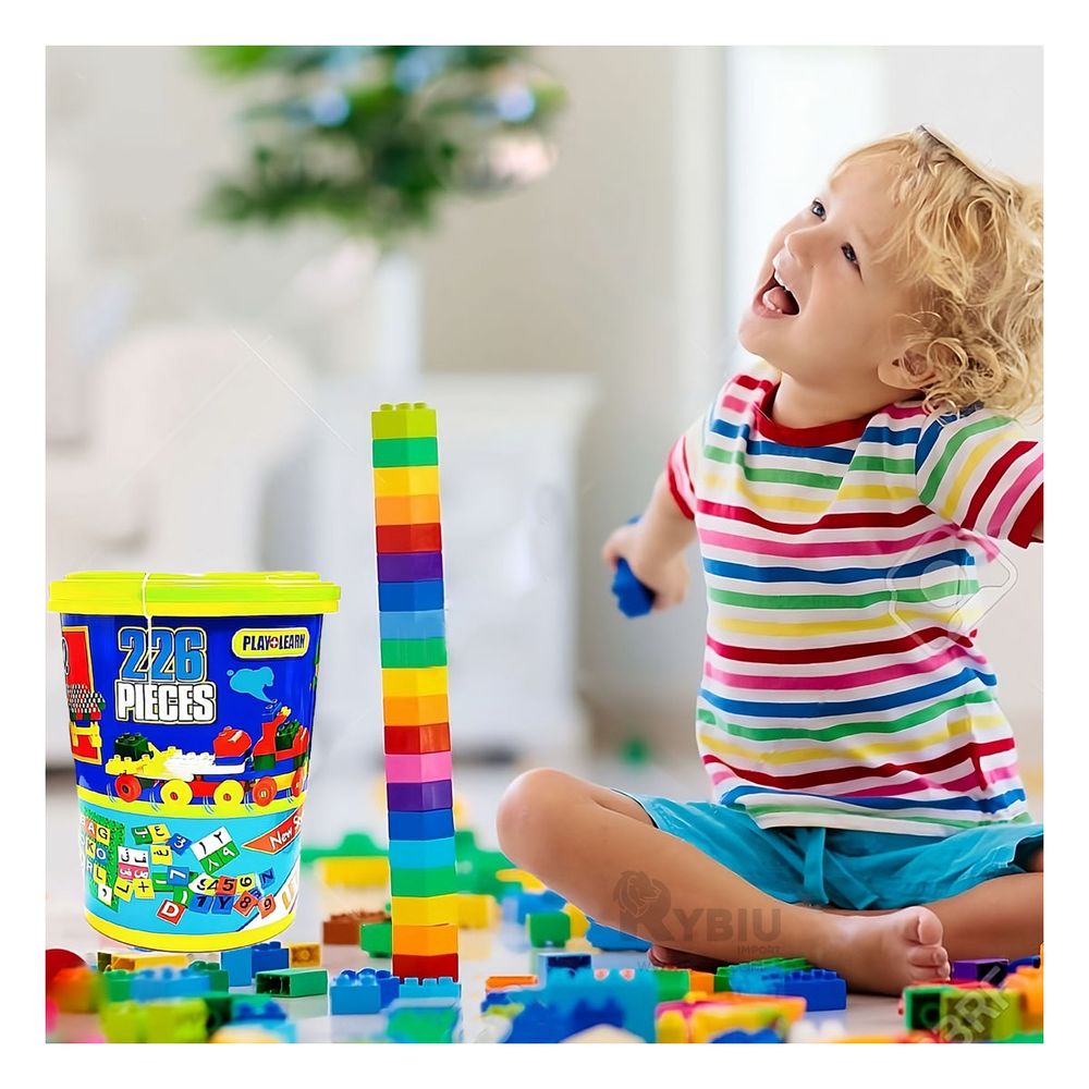 Juego Didactico de Bloques Multicolor Y+Papel de Regalo Juego Didactico de Bloques Multicolor Y+Papel de Regalo