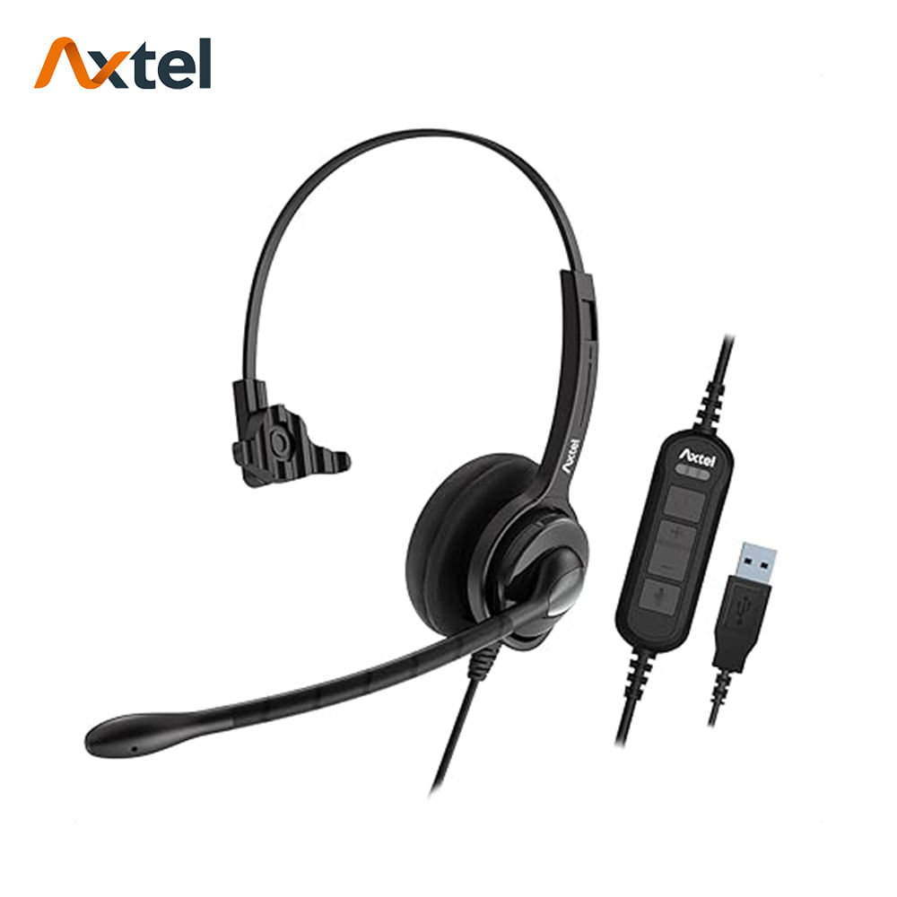 Auricular Profesional Axtel MS2-UC Mono con Micrófono USB-A - AXH-MS2M Auricular Profesional Axtel MS2-UC Mono con Micrófono USB-A - AXH-MS2M