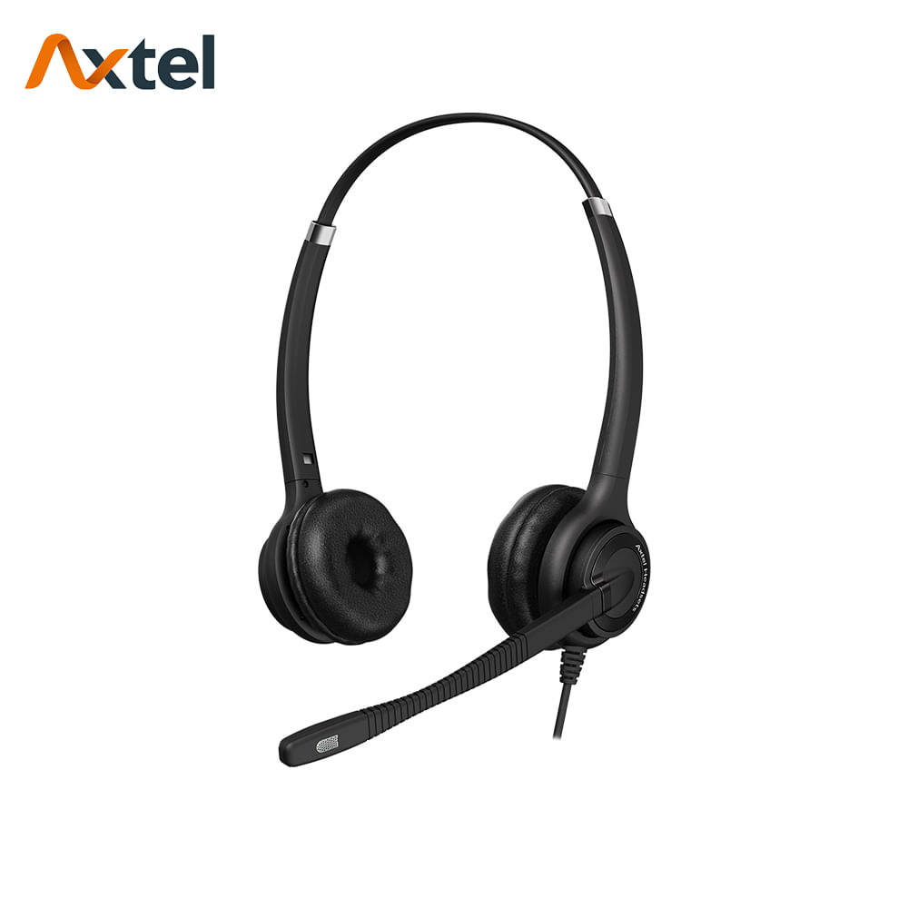Auriculares Axtel Elite HDVoice MS Duo USB con Cancelación de Ruido - AXH-EHDMSD