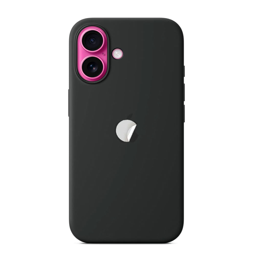 Funda Silicone Case para iPhone 16 Color Negro Funda Silicone Case para iPhone 16 Color Negro