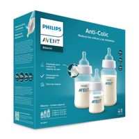 Set Biberones Philips Avent Anticolic Triple Pack Transparente