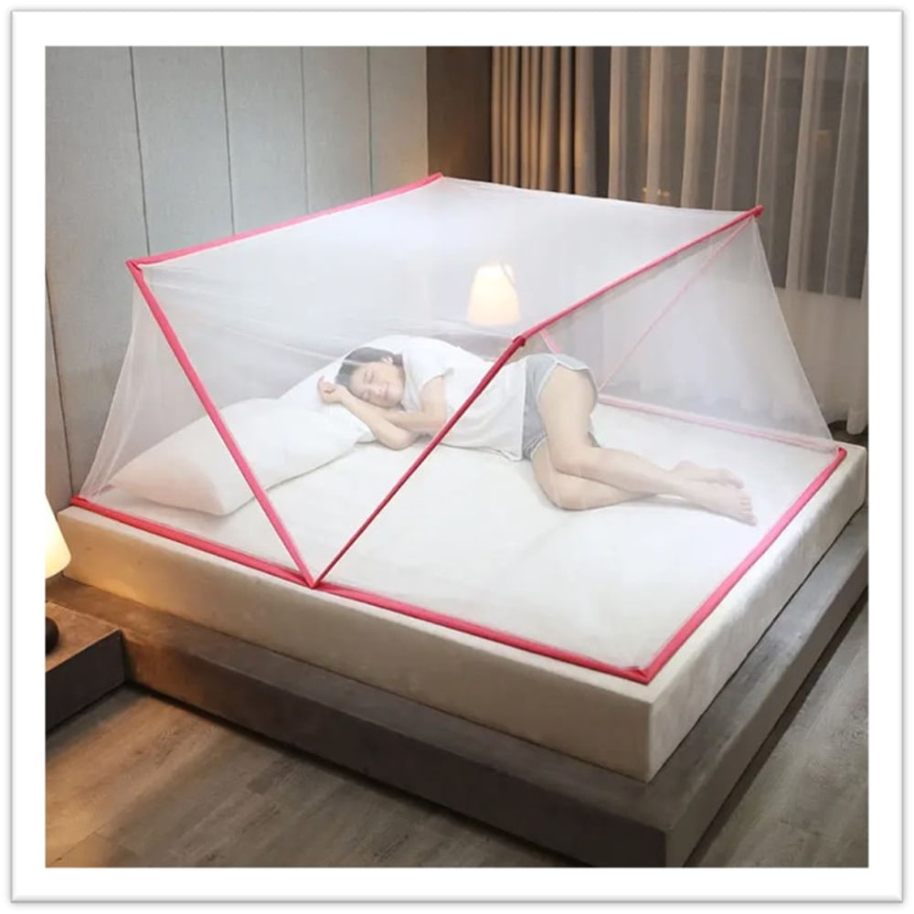 MOSQUITERO PLEGABLE  2 PLAZAS ROSA