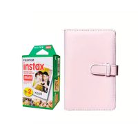 Combo Pack de Pelicula + Album Fujifilm Instax Rosa 108 Fotos