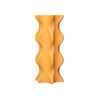 Florero Panadecor Mostaza Ondas 23CM Porcelana