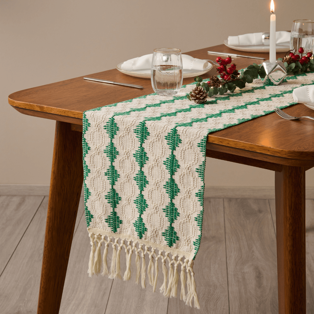 Camino de Mesa Lino 35x180cm Cuentos Bosque Orange