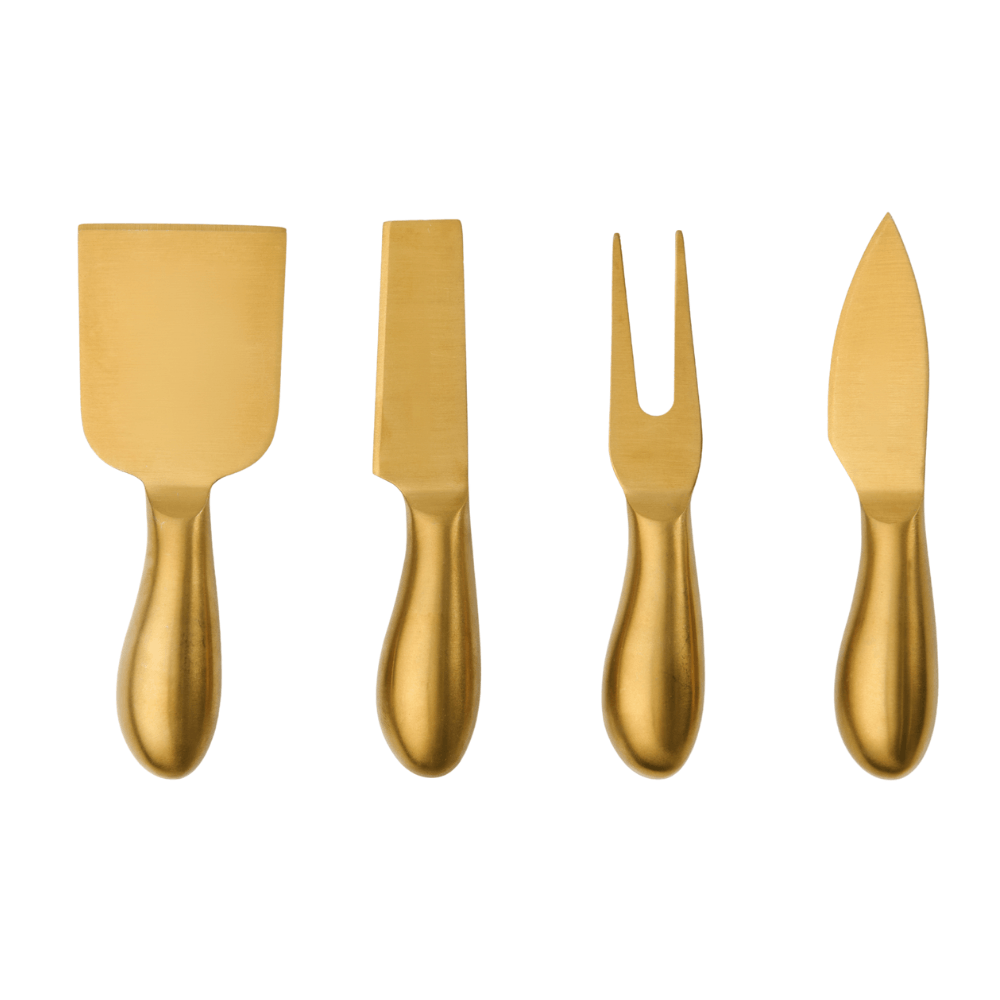 Set de 4 Piezas Cuchillos para Quesos Cuentos de Oro Orange