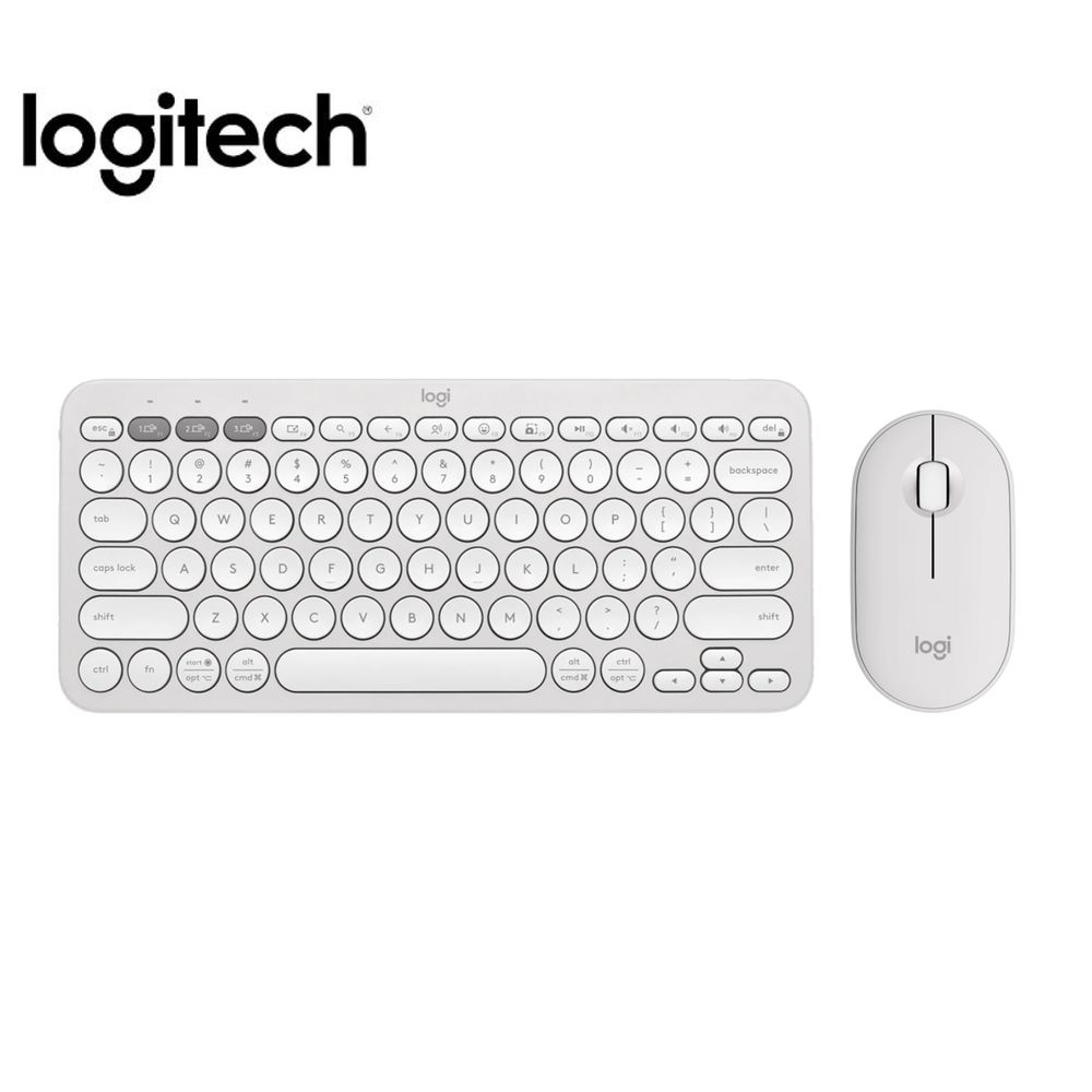 Combo De Teclado Y Mouse Logitech Pebble 2 K380s Mouse M350s Bluetoot Wirelless Blanco Combo De Teclado Y Mouse Logitech Pebble 2 K380s Mouse M350s Bluetoot Wirelless Blanco