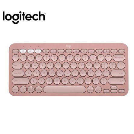 Teclado Logitech Pebble 2 K380s Bluetooth Wireless Sp Rose Teclado Logitech Pebble 2 K380s Bluetooth Wireless Sp Rose