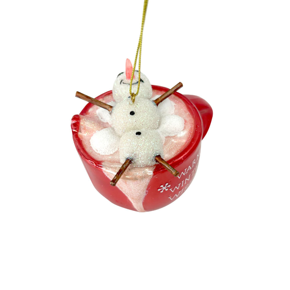 Adorno Arbol Taza Snowman 9 Cm