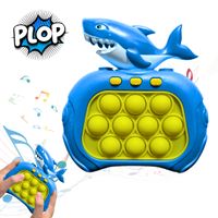 Pop It con Sonido y Luces Tiburón Celeste Infantil Sensorial para Niños