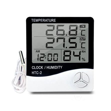 Termohigrómetro Higrómetro Termómetro Digital Con Sonda HTC-2