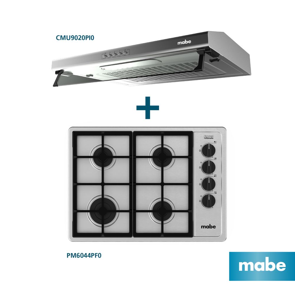 Combo Mabe Campana CMU9020PI0 + Encimera PM6044PF0
