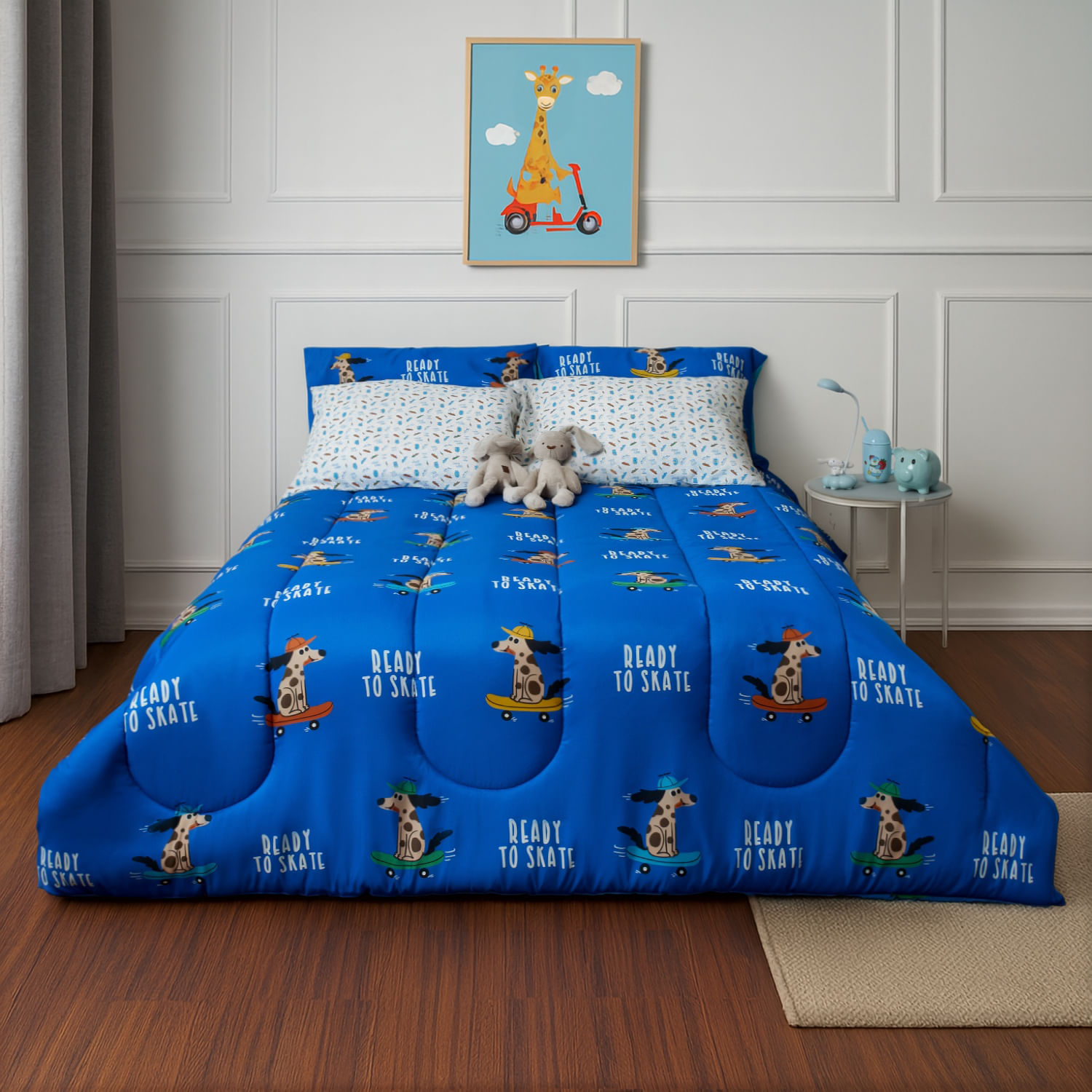 Set Edredón Pv26 Micro Perro Skater 1.5 Plazas