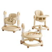 Silla de Comer / Mecedora / Andador Multifuncional Caqui