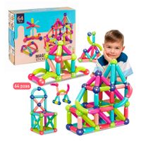 Juego de Bloques Magneticos Sticks 64 pzas