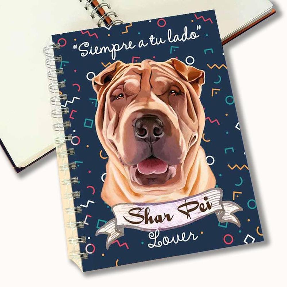 Cuaderno A5 - Qala Diseño - Perro Shar Pei