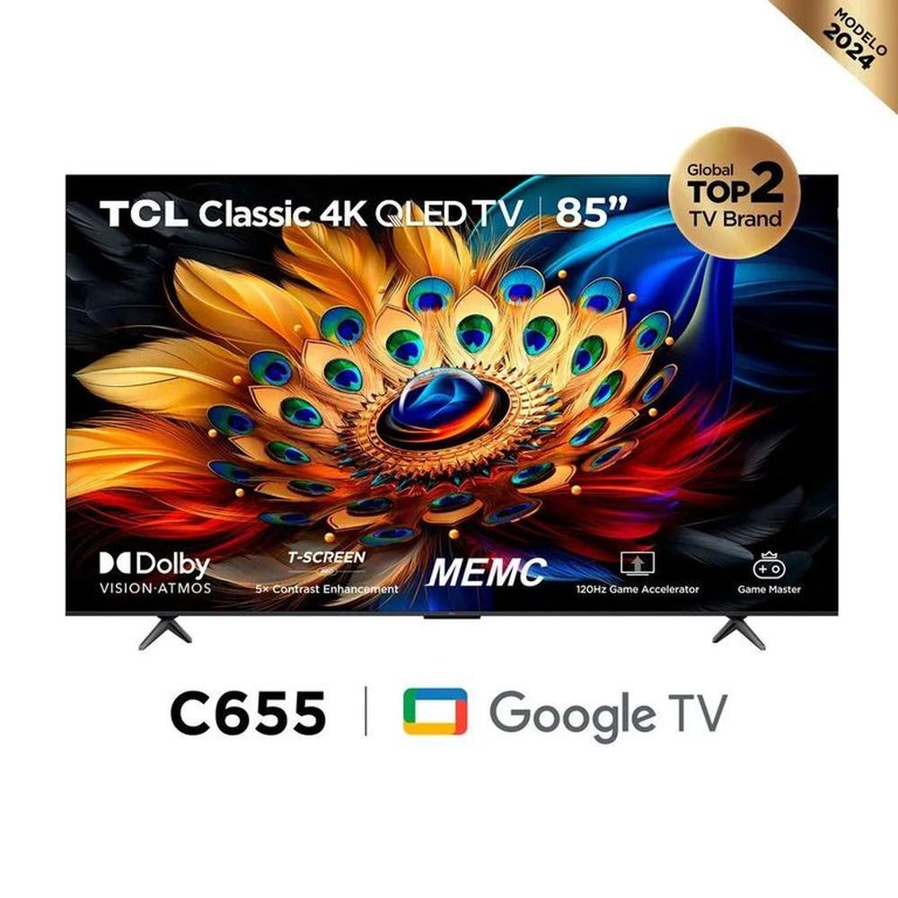 Televisor Smart TV 85 QLED 4K UHD TCL 85C655