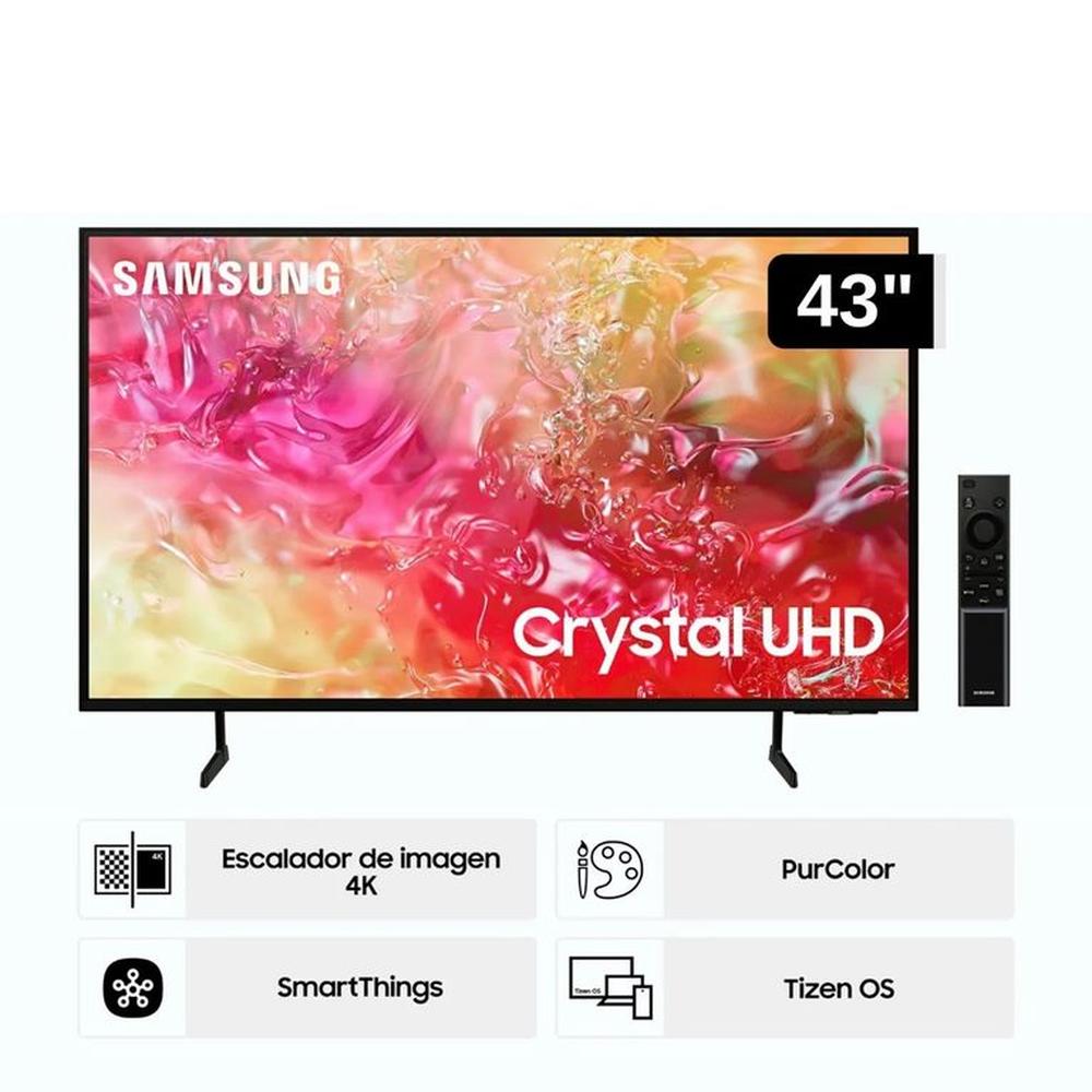 TELEVISOR SMART TV SAMSUNG 43 UN43DU7000GXPE LED CRYSTAL UHD 4K TIZEN OS