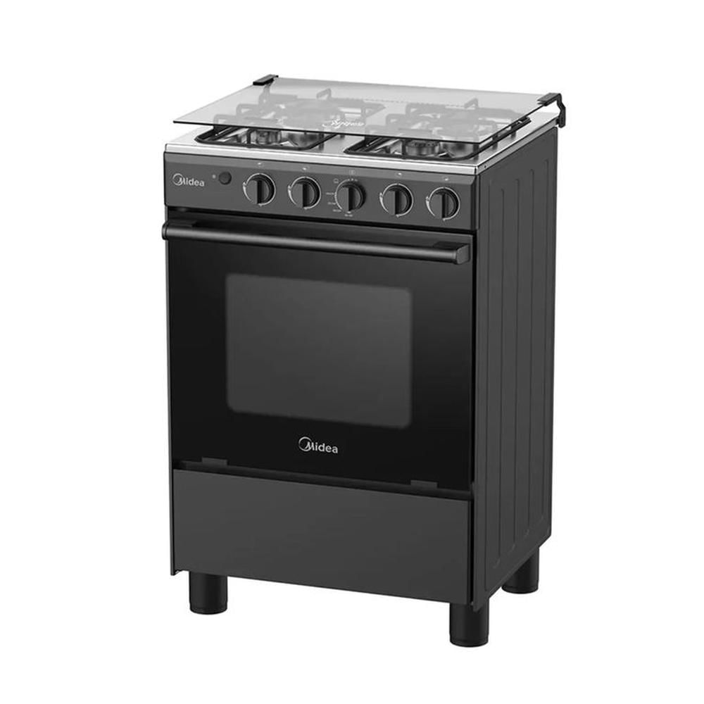 Cocina a Gas 24"" Midea 4 Quemadores Negra + OSTER OLLA ARROCERA BLANCO CKSTRC1700W