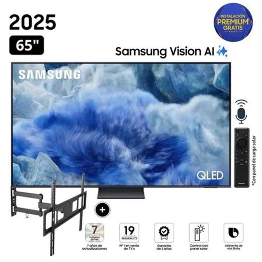 TELEVISOR SMART TV SAMSUNG QLED 65” QN65Q8FAAGXPE + RACK