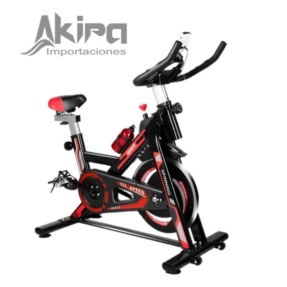 Bicicleta Estacionaria Volante De 12 Kg Color Azul