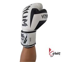 Guantes De Box Venum 8onz Blanco Con Negro