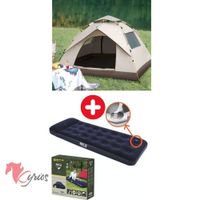 Carpa Automática Modelo Casa  + Colchón Inflable 1 Plaza
