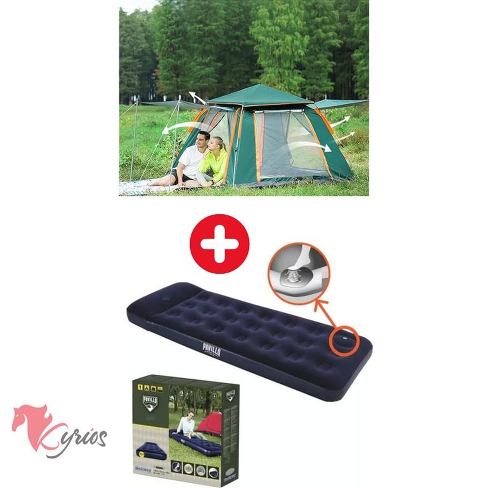 Carpa Modelo Aire Libre Para 6 Personas + Colchón De1 Plaza