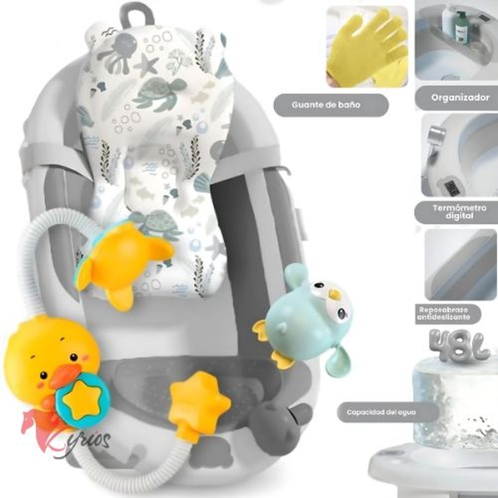 Bañera Para Bebes De 48 L Color Plomo