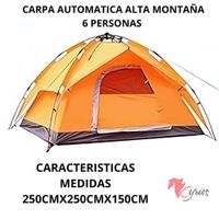 Carpa Automática Alta Montaña Para 6 Personas