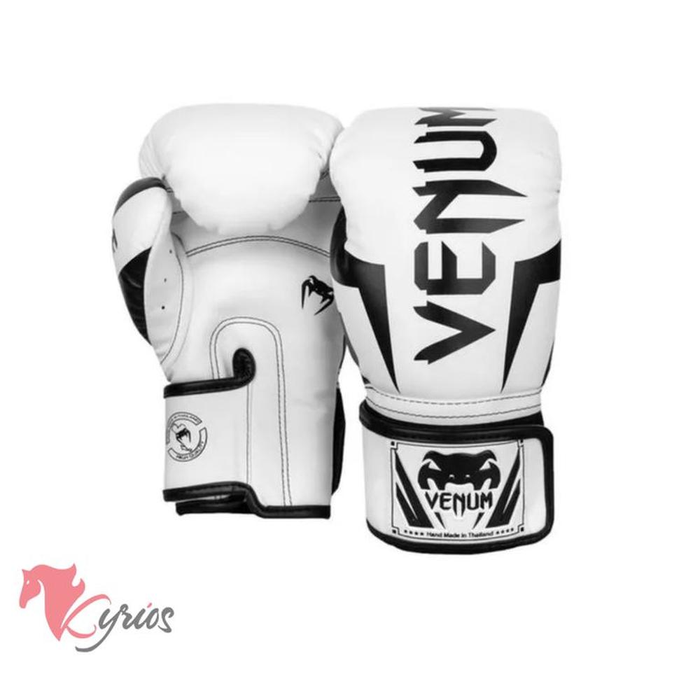 Guantes De Box Venum 3.0 - 14 onz Color Blanco Con Negro