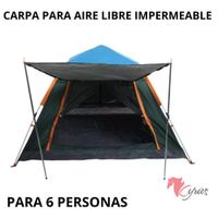 Carpa Para Aire Libre Capacidad De 6 Personas