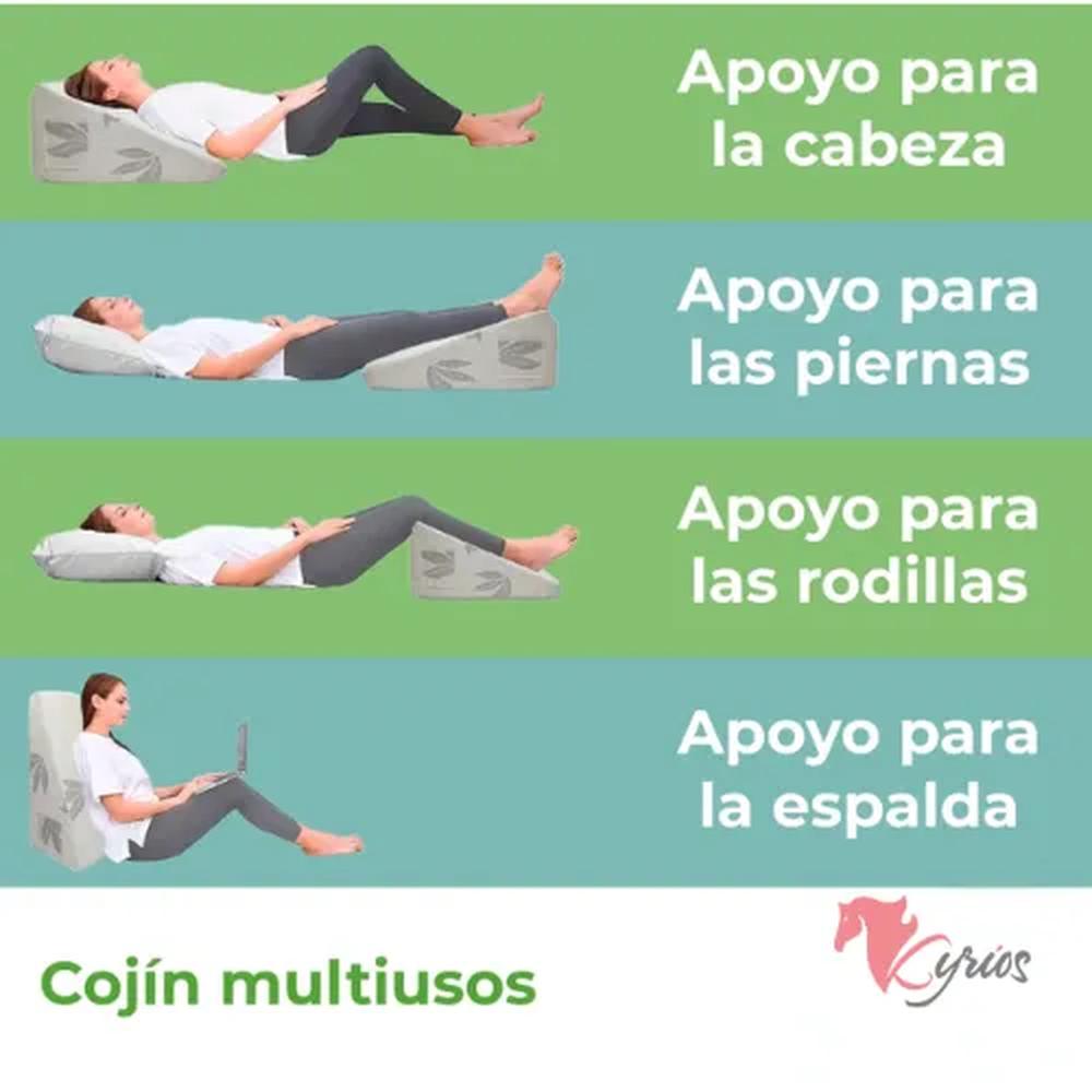 Almohada De Bambú Anti Reflujo Tamaño Grande