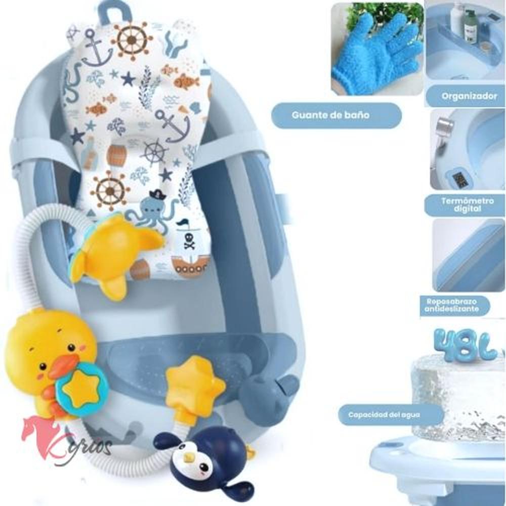 Bañera Para Bebes De 48 L Color Azul