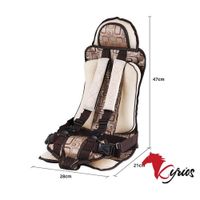 Silla De Paseo Para Coche Para Niños Color Marrón