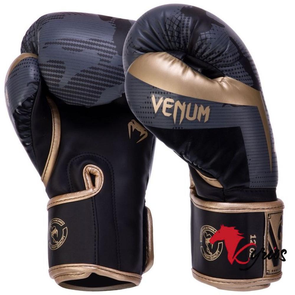GUANTES DE BOX VENUM 3.0 DE 8 ONZ DORADO CON PLOMO + BUCAL EVERLAST