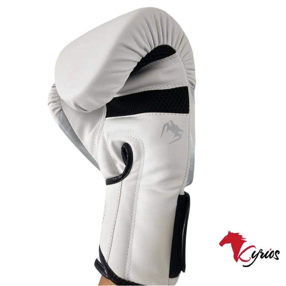 Guantes De Box Venum 10 onz Plateado Con Blanco
