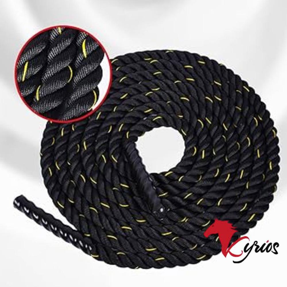 Soga De Crossfit De 12 M Color Negro Para Entrenamientos