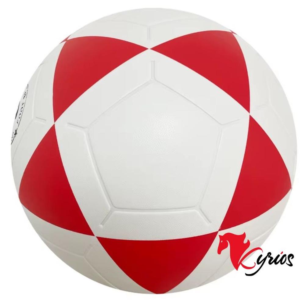 PELOTA DE FUTBOL DE PVC VULCANIZADO ROJO NUMERO 5