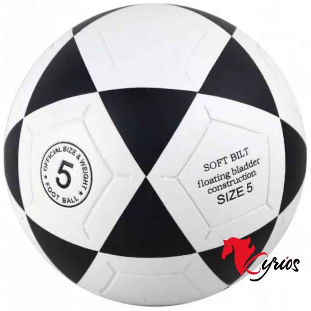 PELOTA DE FUTBOL DE PVC VULCANIZADO NEGRO NUMERO 5