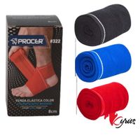VENDAS DEPORTIVAS DE PROTECCION DE 8 CM X 3 MTS COLOR ROJO