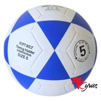 PELOTA DE FUTBOL DE PVC VULCANIZADO AZUL NUMERO 5