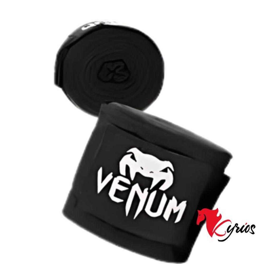PAR DE VENDAS DE BOX VENUM DE 3 METROS (ENTUBADO) NEGRO